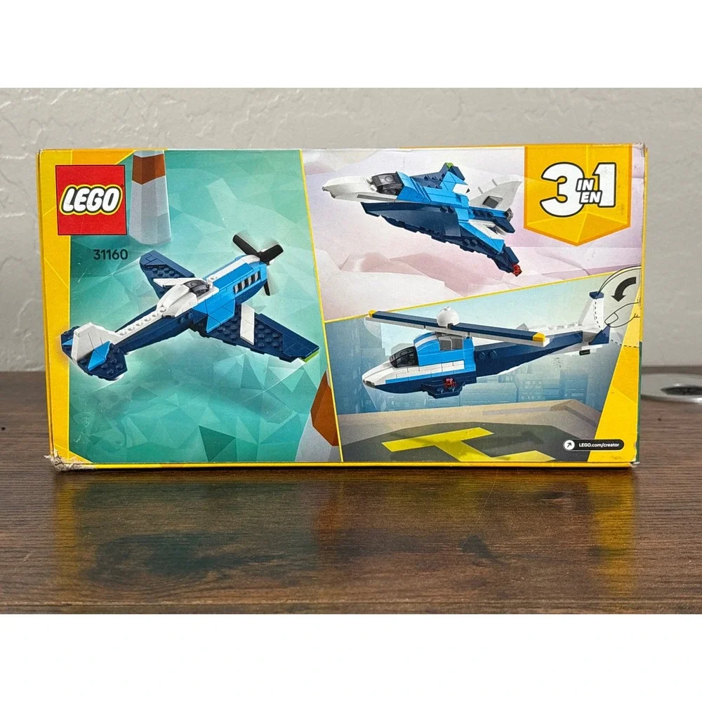LEGO Creator 3in1 Race Plane 31160 Building Toy 178 Pcs Jet Helicopter 2025 NEW